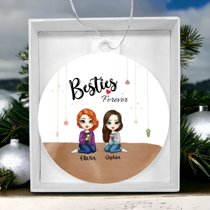 Luxury Besties Forever | Customized To 5 | Acrylic Ornament