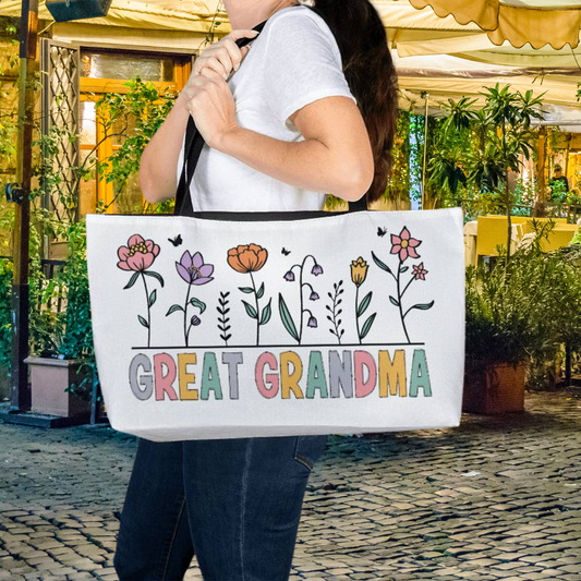 Great Grandma Floral | Oversize Tote