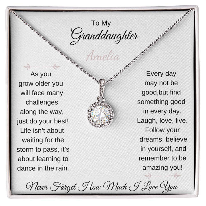 To My Granddaughter | Laugh Love Live | Eternal Hope Necklace