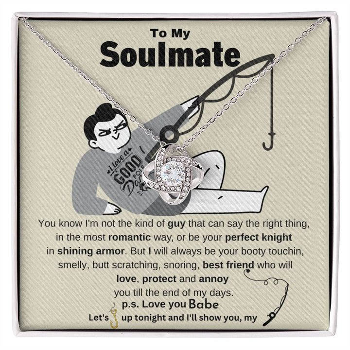 To My Soulmate | Personalize Love Knot | Love Protect & Annoy