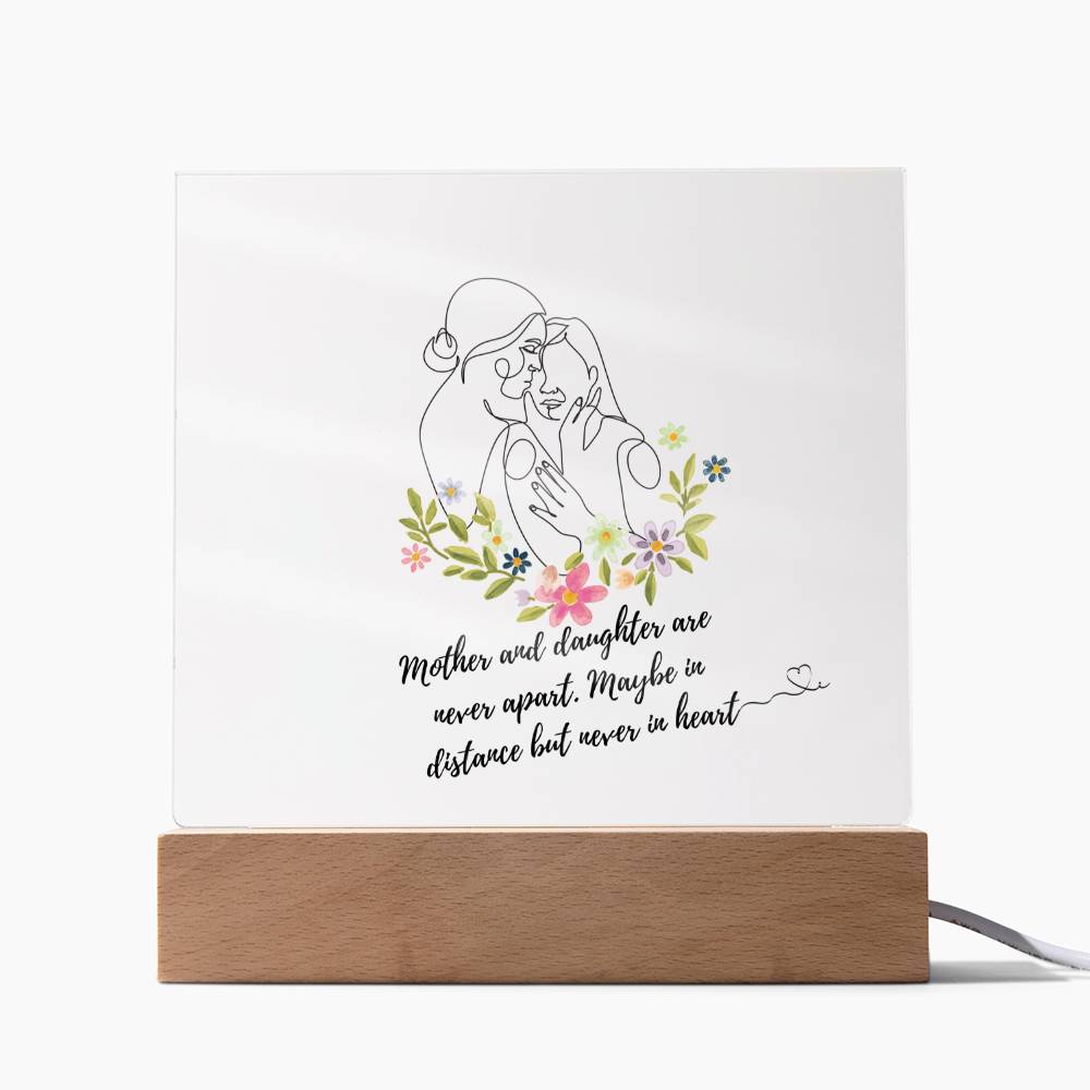 Mother and Daughter | Never in Heart | Acrylic Stand /LED