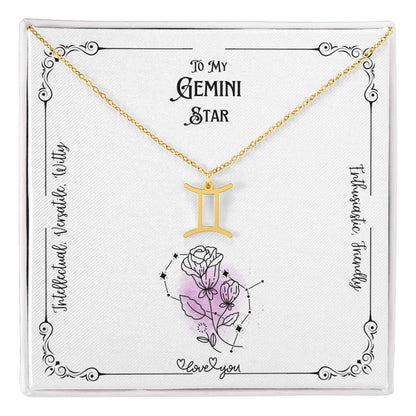 To My Gemini Star | Characteristics | Love Floral Zodiac Necklace
