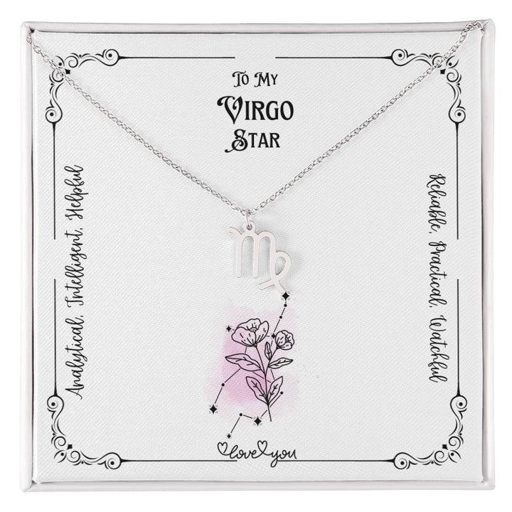To My Virgo Star | Characteristics | Love Floral Zodiac Necklace