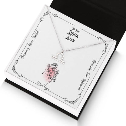 To My Libra Star | Characteristics | Love Floral Zodiac Necklace