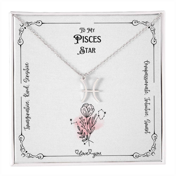 My Pisces Star | Characteristics | Love Floral Zodiac Necklace