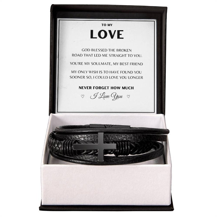 To My Love | God Blessed ⛪| Men's Cross Bracelet