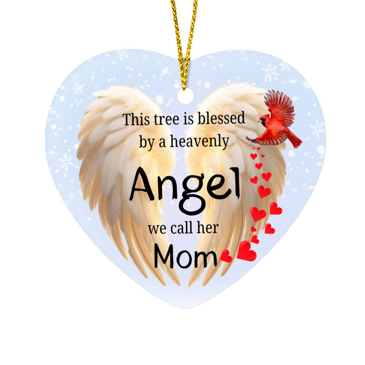 This Tree Is Blessed | Memorial Mom | Heart Gloss Tree Ornament