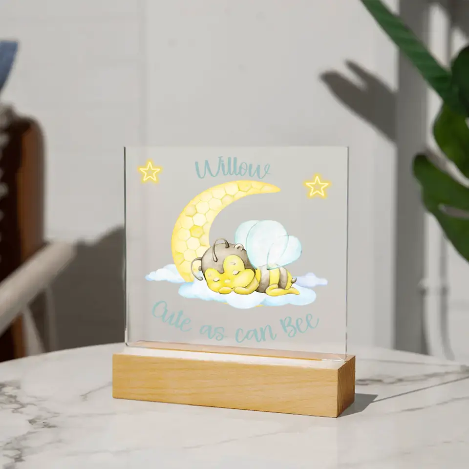 Bumble Bee Personalized LED Night Light