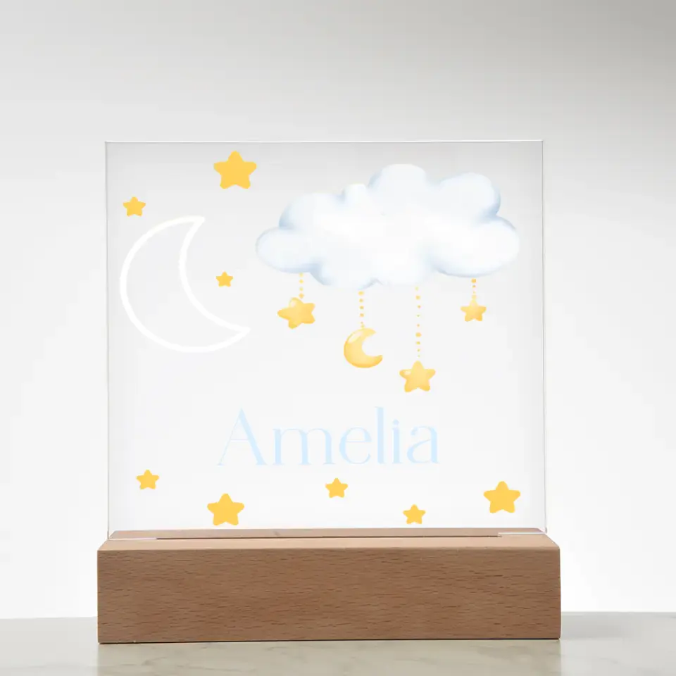 Night Sky Name Only Personalization LED Night Light