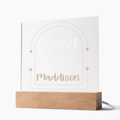 Simple Arched Personalization LED Night Light