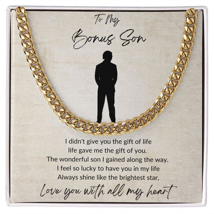 To My Bonus Son| Lucky To Have You| Cuban Link