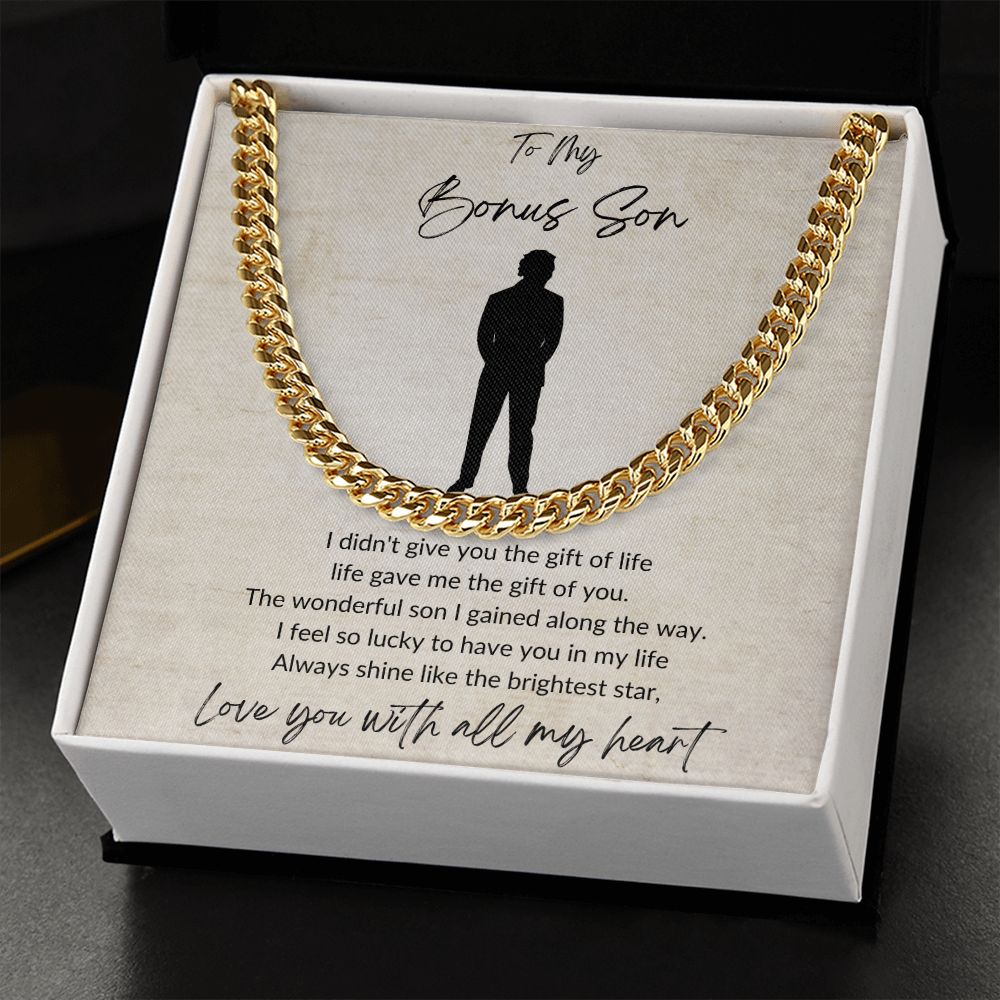 To My Bonus Son| Lucky To Have You| Cuban Link
