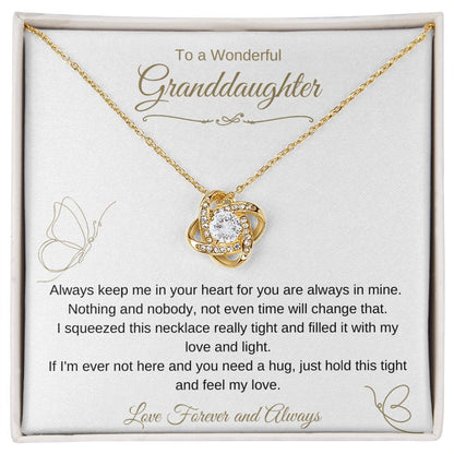 Wonderful Granddaughter| Need a Hug\ Love Knot