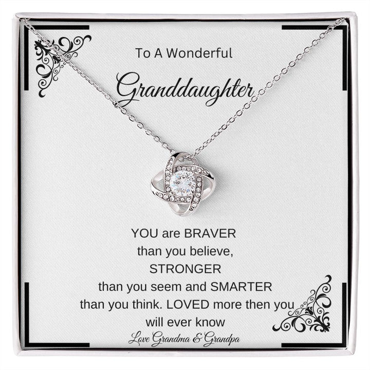 Wonderful Granddaughter| Loved More | Love Knot