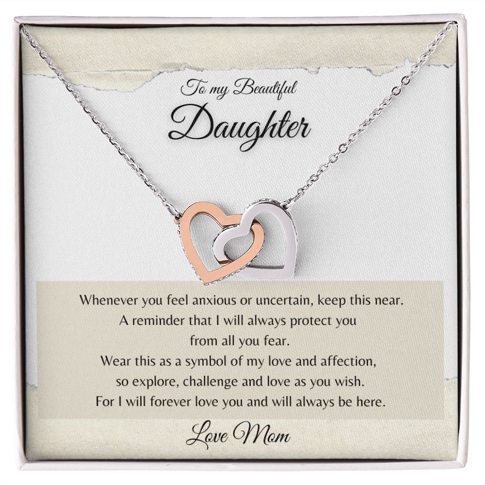 To My Daughter| Always Protect You| Interlocking Hearts