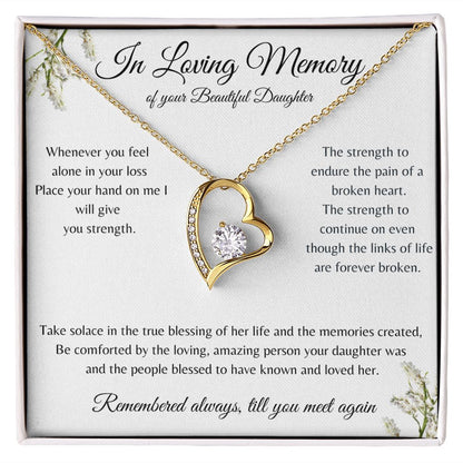 In Loving Memory Daughter| True Blessing of their Life| Forever Love